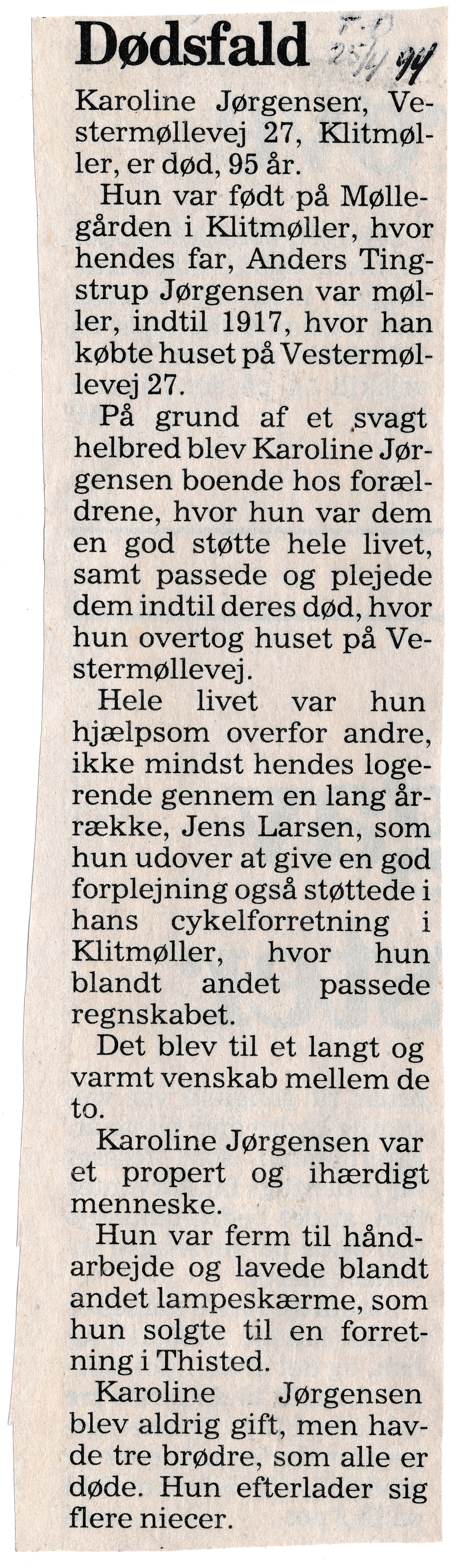 Matrnr 10i Nekrolog
