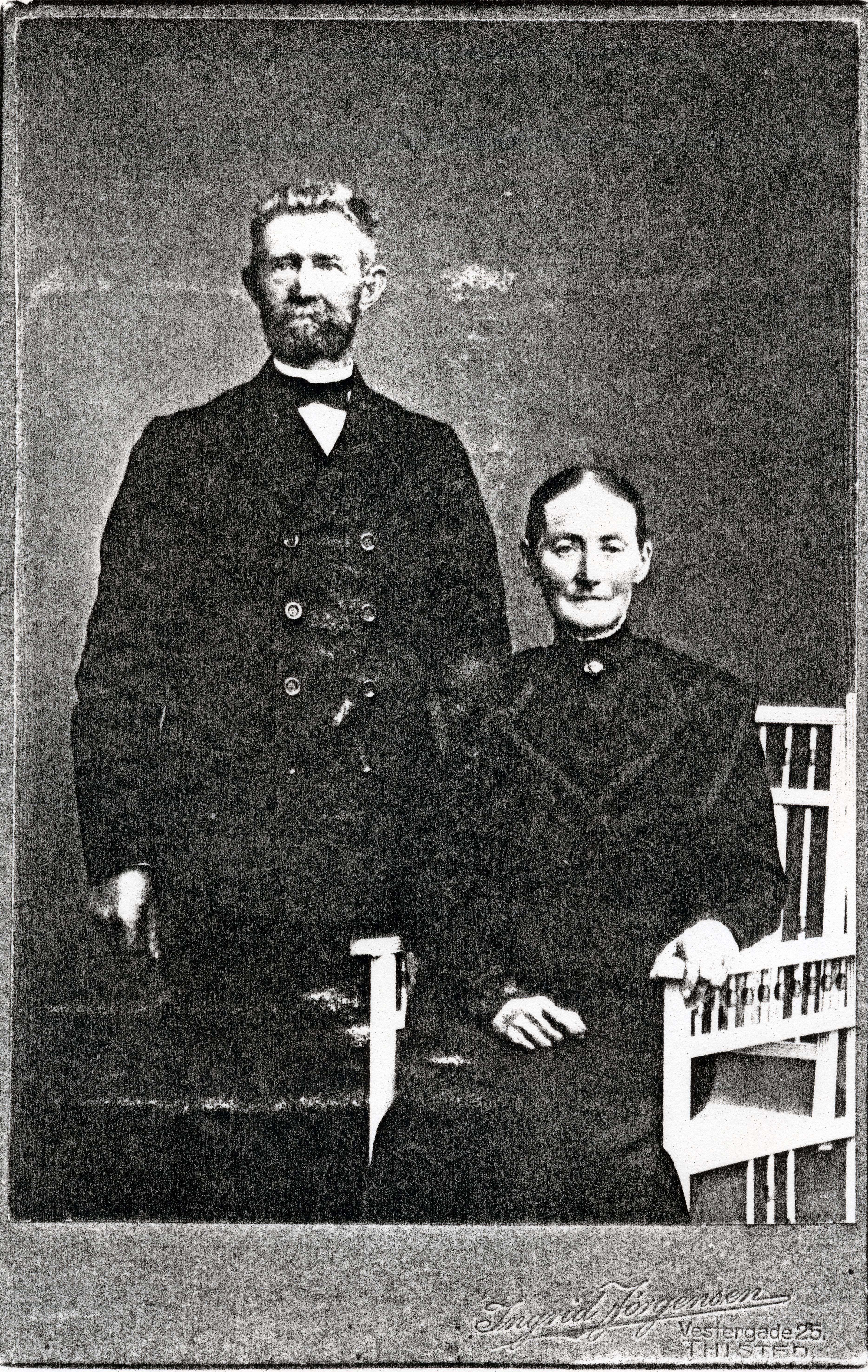 Matrnr 36 Martin Mortensen 1855 1941 og Johanne Marie Jrgensen 1856 1934