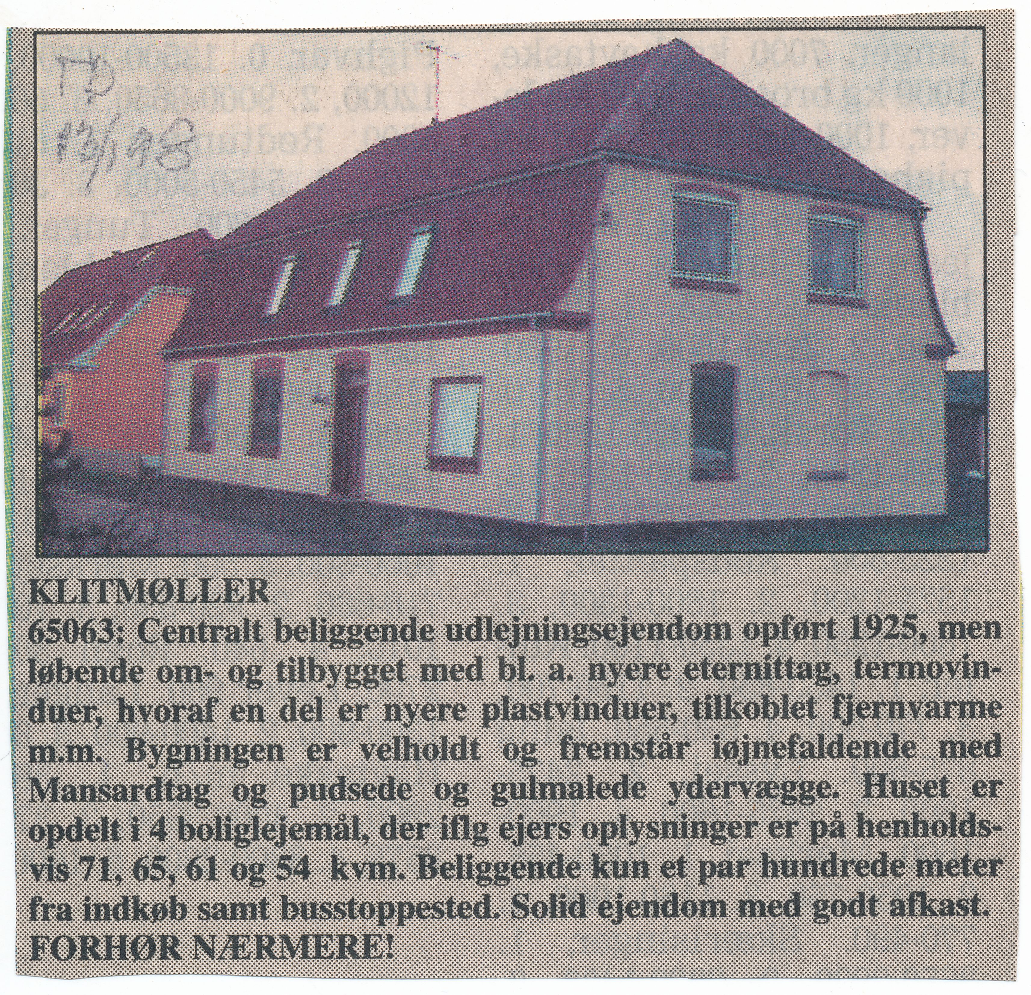 Matrnr 38o Salgsannonce 1998