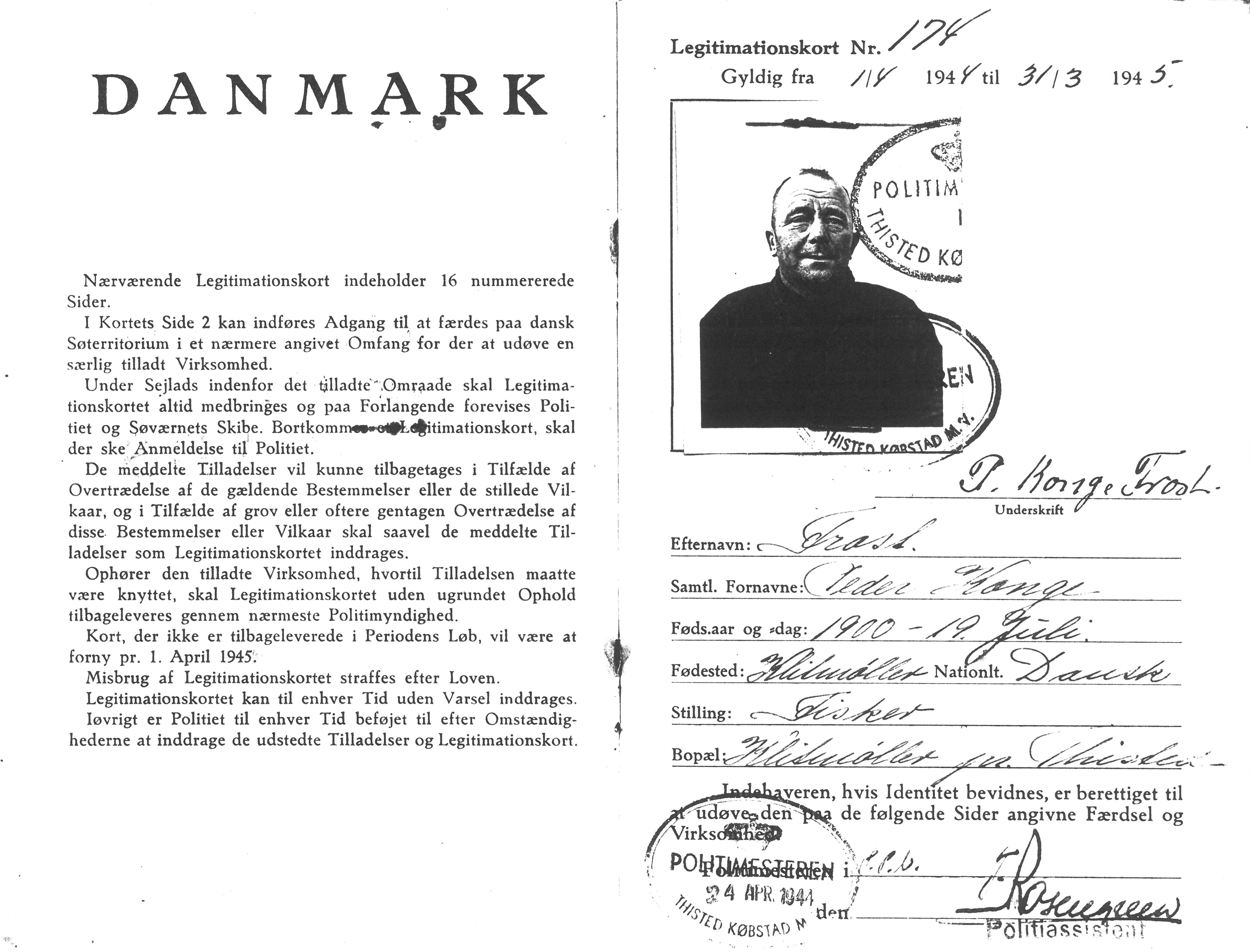 Matrnr 53c Legitimationskort 1