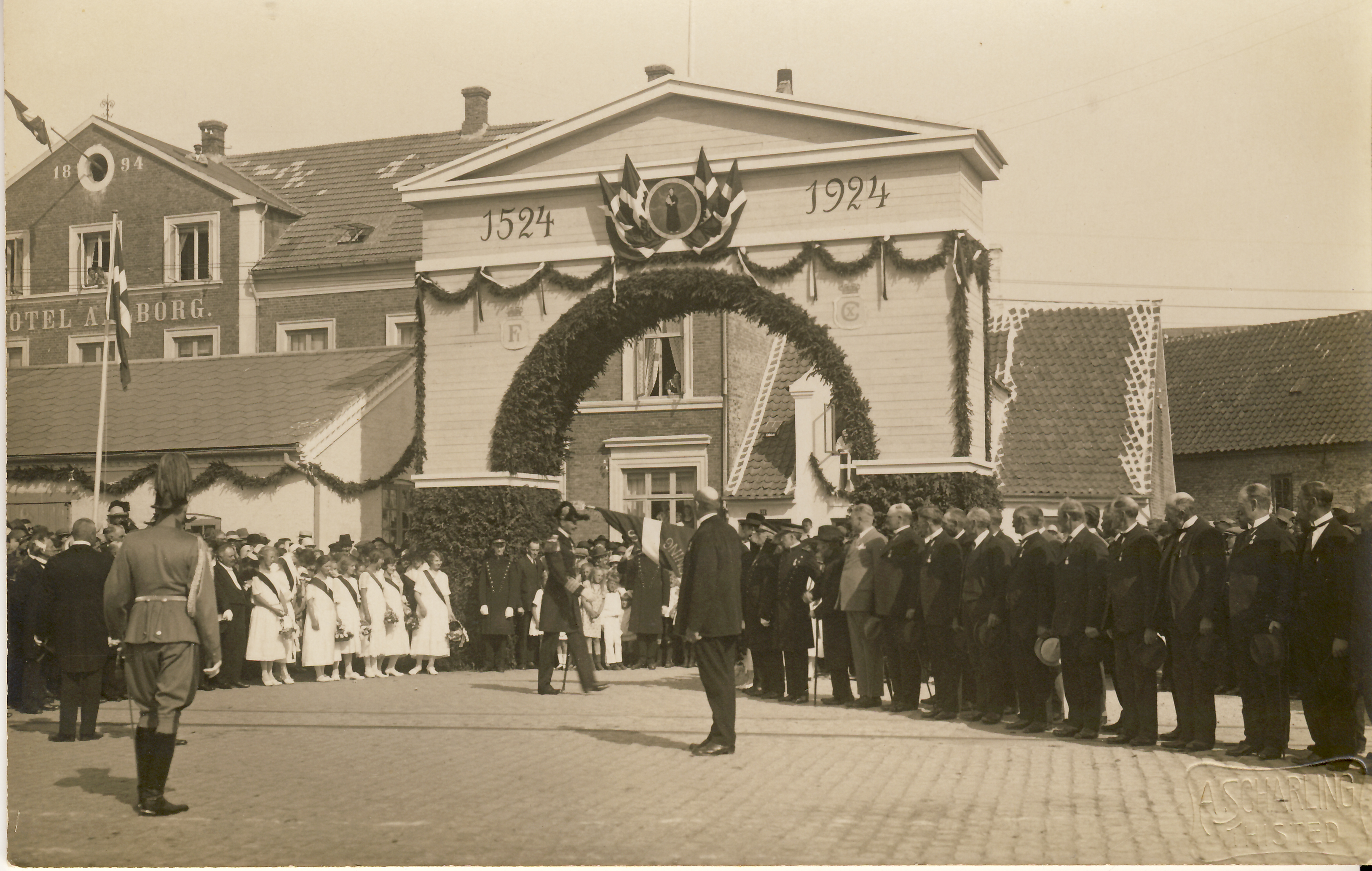 Thisted kbstadsjubilum 1924 kongebesg
